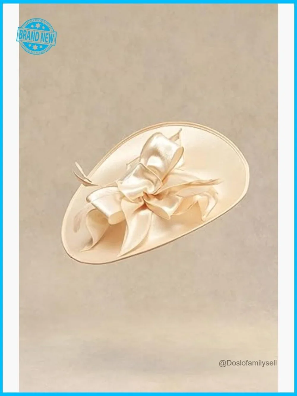 Wide Brim Fascinator Hat Headband with Flower Feathers Derby Tea Party Wedding